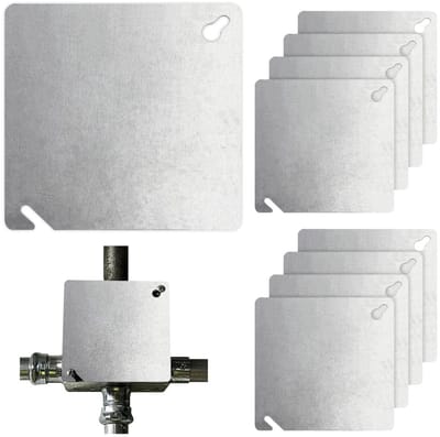 Dailygoods - Set van 10 Metalen Afdekplaten voor Elektrische Schakelkasten