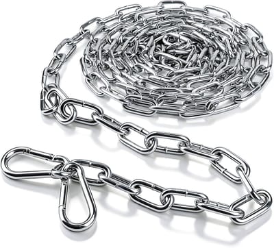 Metalen Schakelketting - Ketting Per Meter - Ophangen & Bevestigen - Gegalvaniseerd Staal - 6mm 2 Meter - Zilverkleurig