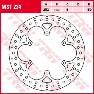 Remschijf TRW MOTO MST234