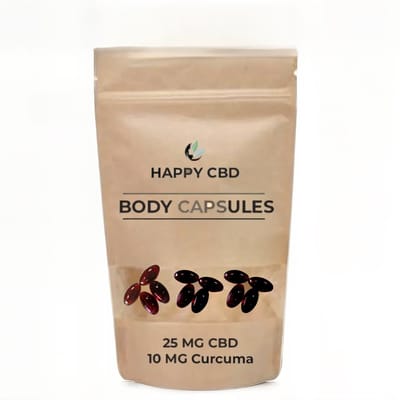 Happy CBD Body CBD capsules met Kurkuma 25 stuks