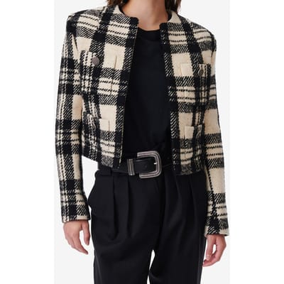 IRO Paris Xelina Jacket Ecru/black Size: 34 | Blazers Outlet | Dames | Zwart