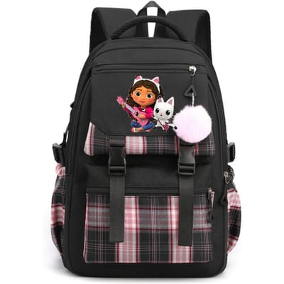 Sac d'école Gabby Dollhouse Sac à dos d'école primaire Sac à dos de grande capacité Sac à dos de dessin animé Sac à dos de haute qualité Sac pour ordinateur portable Cadeau