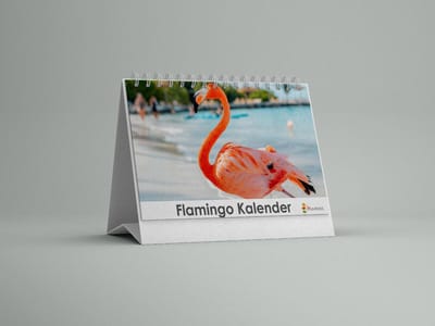 Flamingo Bureau-verjaardagskalender | Flamingo bureaukalender |Flamingo kalender 20x12.5 cm