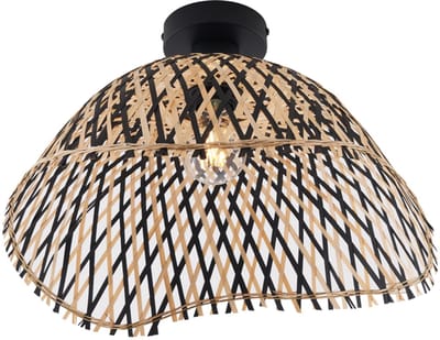 QAZQA alka - Art Deco Plafondlamp - 1 lichts - Ø 400 mm - - Woonkamer | Slaapkamer | Keuken