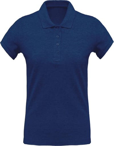 Kariban Dames/dames Organic Pique Polo Shirt (Oceaan Blauwe Heide)