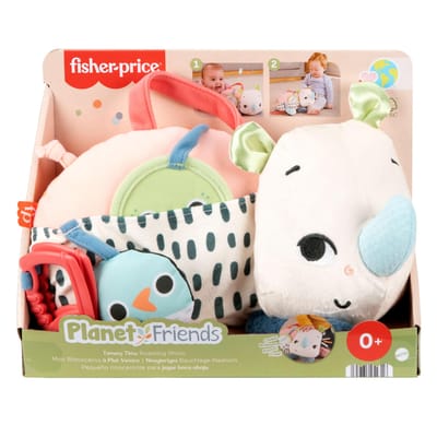 Fisher-Price speelmat neushoorn voor op de buik - baby speelgoed.