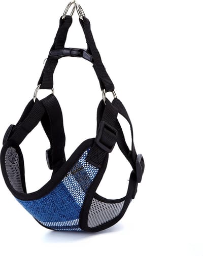 Nobleza Hondentuigje - Borsttuigje - Instaptuigje - Y tuig hond - Mesh stof - S - Blauw