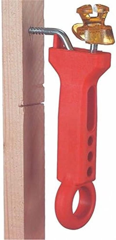 Schroevendraaier Isolatoren - Inschroefhulp Isolatoren - Eenvoudig Schroeven - Voor Ring en Sleufisolatoren - Professionele Kwaliteit - rood