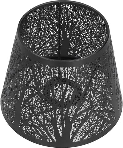 OmGoods - Dailygoody - Kleine Lampenkap - Smeedijzeren Lampenkap - Stijlvol Design voor Slaapkamer - 19x15x13 cm - E27 Mini Lampenkap - Perfect voor Tafellamp e