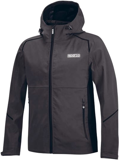 Sparco Shell Jas Waterproof Jas - Zwart — Blauw — XL
