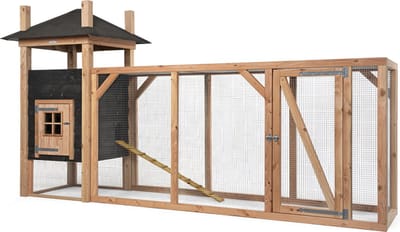 Wood Selections Kippenhok Hooiberg Tom XL - Kippenren - Nachthok Kippen voor buiten - kippenhok met buitenverblijf - Dierenverblijf