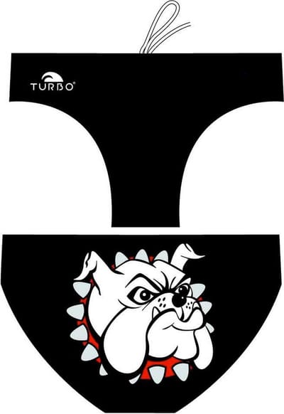 Turbo Bulldog Zwemslip Wit,Zwart M Man