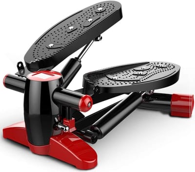 Stepper Fitness Machine - Mini Stepper - Cardio Training - Met Massage Magneten - Tot 120kg - Zwart