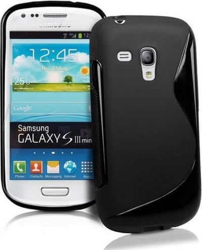 Geschikt voor Samsung Galaxy S3 Mini i8190 Silicone Case s-style hoesje Zwart