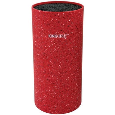 Kinghoff - Messenblok - Marmeren Coating - 11x22cm - Rood