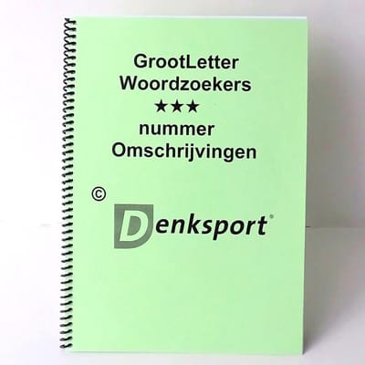 Groot letter puzzelboek - Woordzoekers - 3-sterren-Denksport
