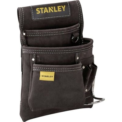STANLEY Werkzeugtasche+Hammerhalter 3xFach+Halter Leder Gereedschapstas, leeg (l x b x h) 28 x 9 x 25 cm