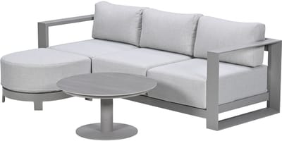 Garden Impressions Malakka loungeset 3-delig chaise longue - taupe