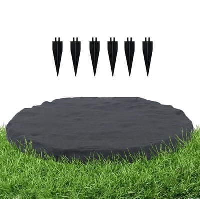Tuintrapstenen - Padvormgeving Decoratie - Tuin Verfraaien - Met Grondpennen - 39 cm Diameter - Natuurlijke Kleurverloop