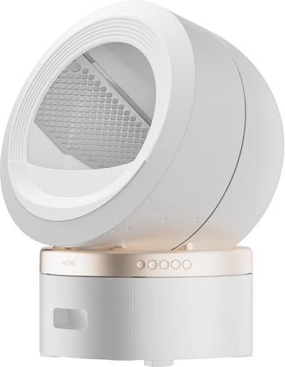 MOVA LR10 Prime - Slimme Zelfreinigende Kattenbak met App - Automatische Kattenbak - 60L Groot - Geschikt voor Meerdere Katten - Geurbestrijding - Stille Werking - Wifi Kattentoilet