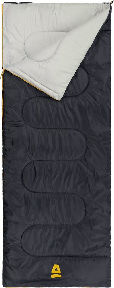 Abbey Camp Slaapzak Ripstop - Dekenmodel - Grijs - 210x82 cm - Koppelbaar