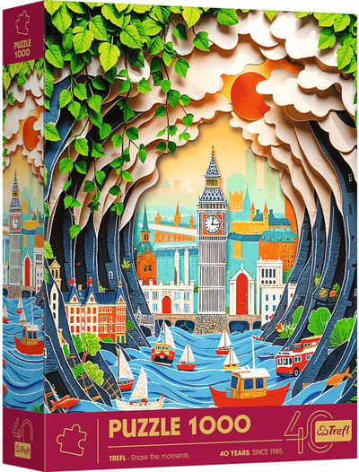 Trefl puzzel London 1000 stukjes - legpuzzel volwassenen kinderen.
