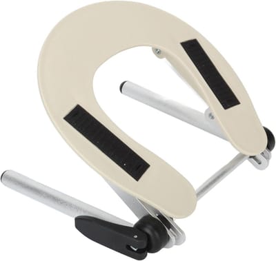 Allecto - Massage Hoofdsteun voor Bed - Massagetafel Hoofdsteun - Aluminium Gezichtsruimtehouder - Verstelbare Hoek - Holle Middengezichtshouder voor Massagetafel - Massage Hoofdsteun - Geschikt voor Massagestoel - Zwart