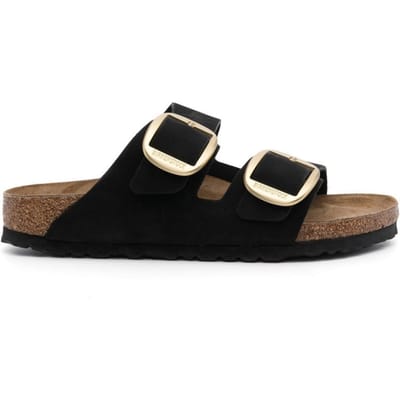 Birkenstock Arizona Big Buckle Slippers - Dames - Zwart - Maat 39