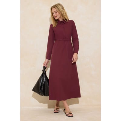 Dames maxi-jurk, plat model, lang, casual/dagelijks, A-lijn model, geschikt voor hijab