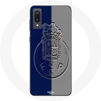 Hoesje - Maniacase - Samsung Galaxy A02 - Flexibel - Bescherming - Blauw en grijs Porto gondel