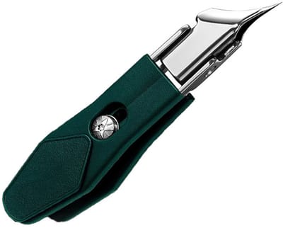 Professionele hoeknagelknipper (2-pack) - Spatwaterdicht, ergonomisch ontwerp, antislip, comfortabele grip - Geschikt voor volwassenen en kinderen (donkergroen + elegant zwart)