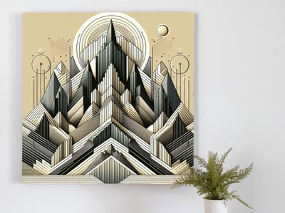 Modern relief schilderij | Abstracte driedimensionale compositie van hedendaagse vormen en reliëfs | Kunst - 80x80 centimeter op Forex | Foto op Forex