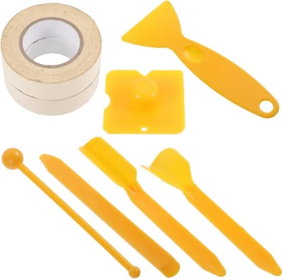 Kit afwerkingsgereedschap - Voeg gereedschap - Gladde voegen maken - Herbruikbaar en draagbaar - 14.5x1.5cm - Zoals getoond
