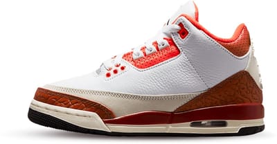 Air Jordan 3 SE Dunk on Mars (GS) - maat EU38 - DV7028-108 - wit - oranje - sneakers