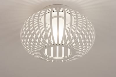 Lumidora Plafondlamp 74570 - Plafonniere - SAVANNAH - G9 - Wit - Metaal - Badkamerlamp - IP44 - ⌀ 24 cm