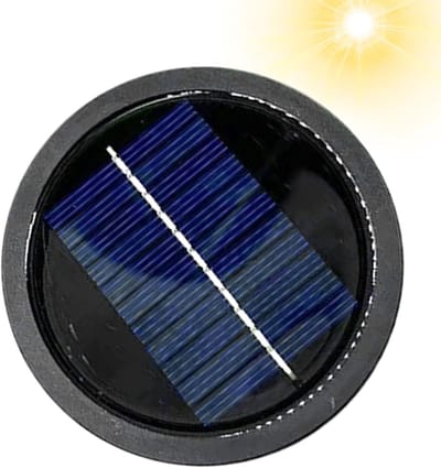 Zonnebatterij Doos - Verlichting Onderdelen - Buitenverlichting - Waterdicht Ontwerp - 600mAh Capaciteit - Zwart