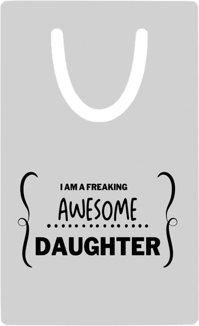 Hacebo® - I am a freaking awesome daughter metalen boekenlegger - Dochter - beste dochter - liefste dochter - verjaardag - cadeau - kado - bedankje - geschenk Bladwijzer boekenleggers - 7.6 cm x 5cm