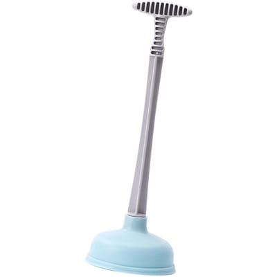 Déboucheur de toilettes Caoutchouc Plastique Forte Aspiration Efficace Déboucheur de Drain de Toilettes pour Salle de Bain Blue gray