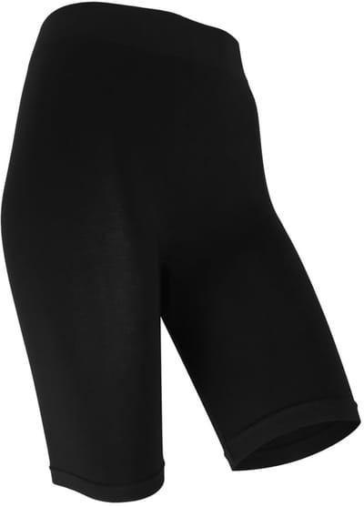 Marianne -  Naadloze broekje/Shortlegging met comfortboord - Zwart - Maat 36/40
