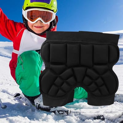 Dailygoods- Heupbeschermer voor Kinderen - Antislip - Schokdemping - Ademend - Klittenbandsluiting - Blokdesign - 34,5 x 31 cm - Sportbescherming