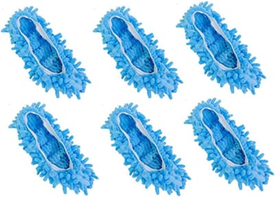 Mop schoenen met microvezel voor het schoonmaken van vloeren - Wasbare en herbruikbare schoenhoezen voor het verwijderen van stof, vuil en haren in huis