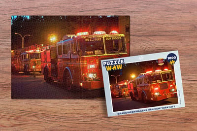 Puzzel Brandweerwagens van New York City - Legpuzzel - Puzzel 1000 stukjes volwassenen