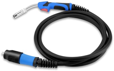 Allecto - Lasbrander MB25AK - Euro Aansluiting - 4m Beschermgas Slang - Voor MIG en MAG Lassen - Professioneel lassen - Ideaal voor metaalbewerking...