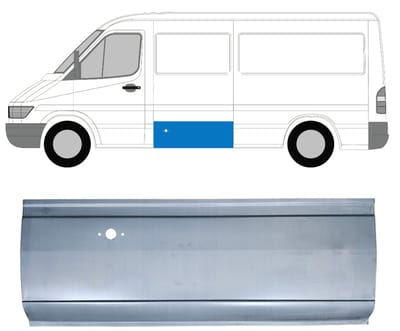 Reparatiepaneel zijpaneel voor Mercedes Sprinter 1995-2006 / Links