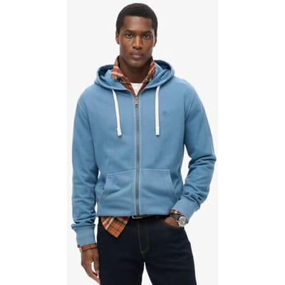 Superdry Vest Classic Essential Ziphood M2014170a Wedgewood Blue Mannen Maat - L
