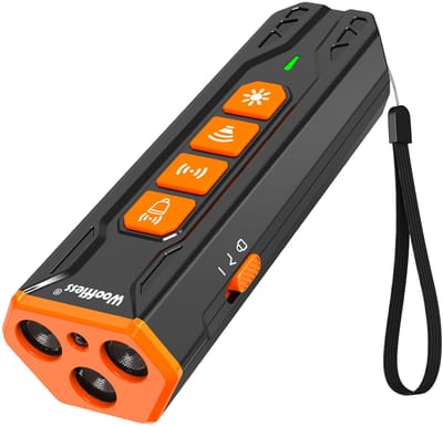 Wooffless® Anti Blaf Apparaat Ultrasoon - Hondentrainer - Afstandsbediening - Op accu - Zonder Schok - Honden verjager draagbaar