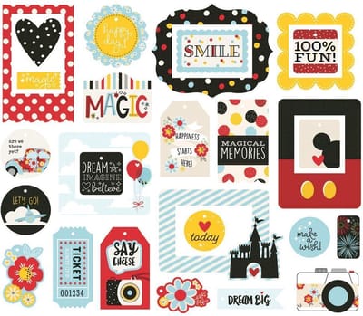 Simple Stories: Say Cheese 4 Tags & Frames Die-Cuts 25/Pkg (SAY10543)