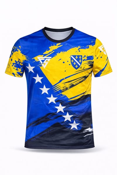 FightSense Bosnia Pride Dry-Fit Shirt – Bošnjak Edition – Sport T-Shirt Unisex - MAAT S