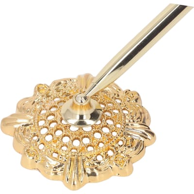 Porte-stylo Style Rétro Classique Motif Ajouré Compact Matériau Métal Décoratif Pratique Insertion