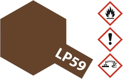 Tamiya Hobbyverf Enamel verf - LP-59 NATO Brown - Matt - Lacquer Paint - Verf potje - 10 ml